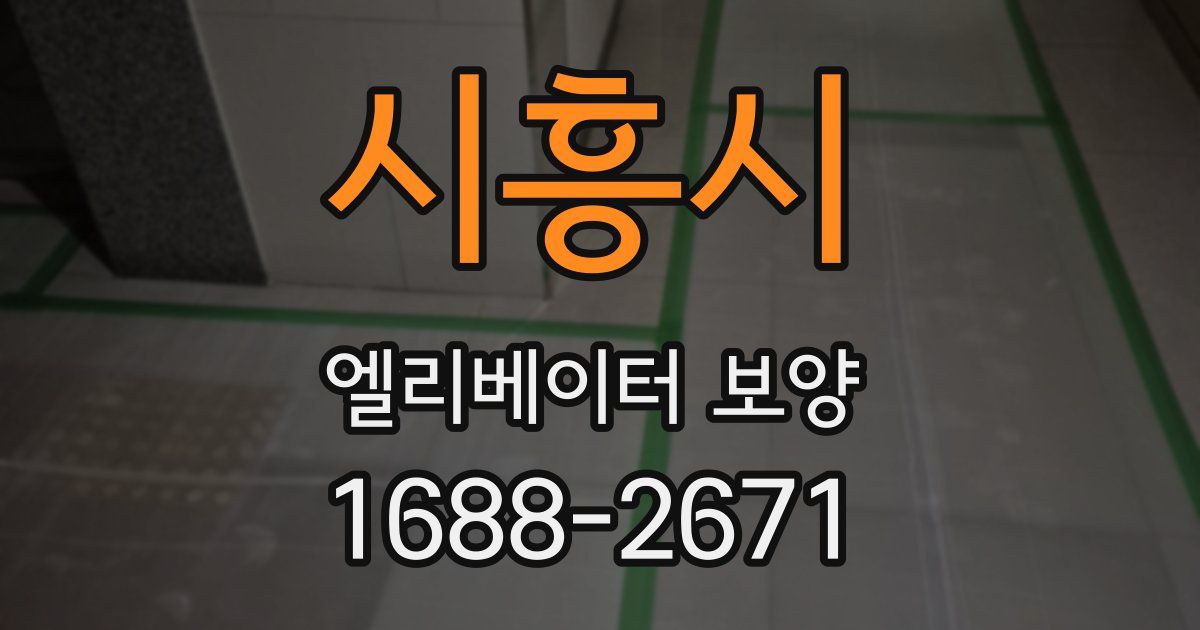 시흥시 엘리베이터 보양