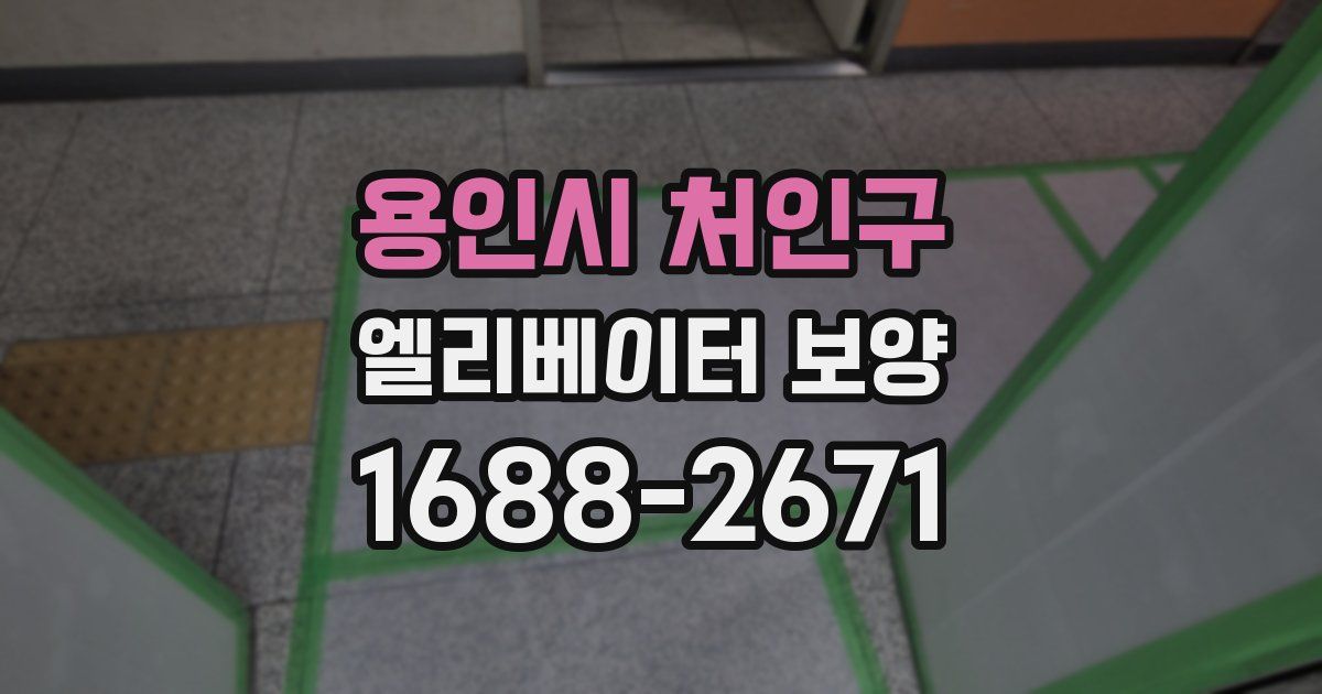 용인시 처인구 엘리베이터 보양