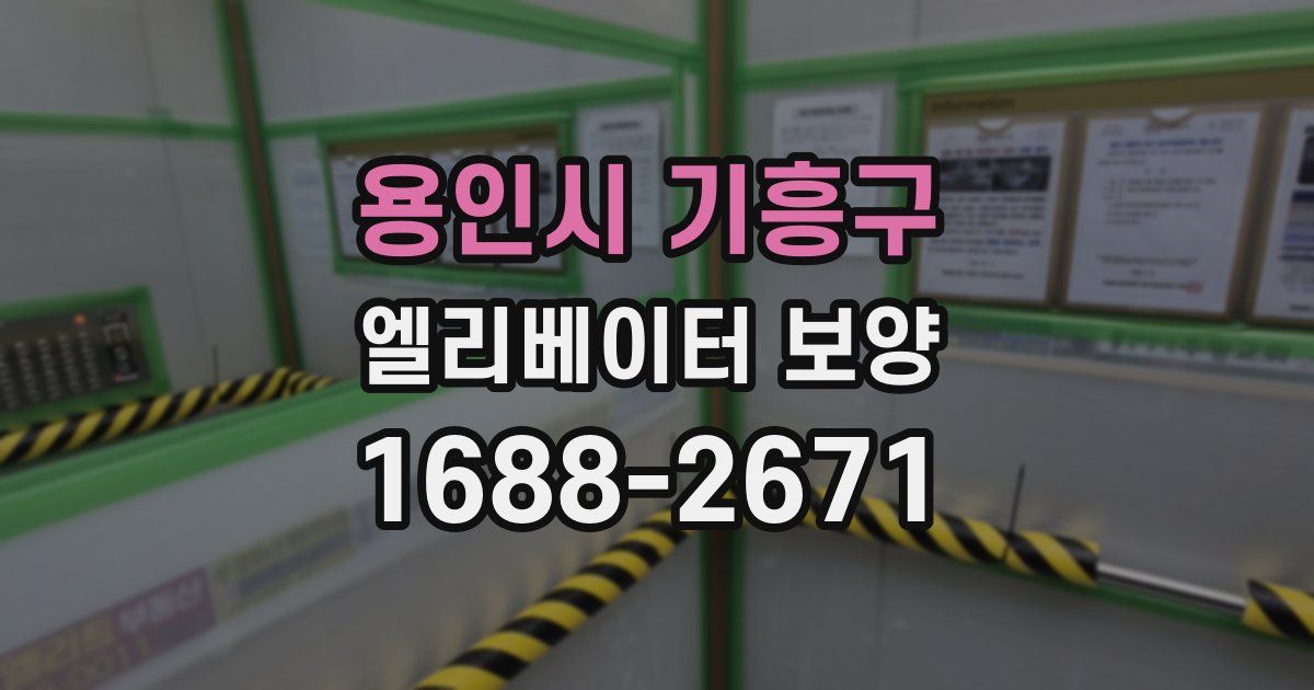 용인시 기흥구 엘리베이터 보양
