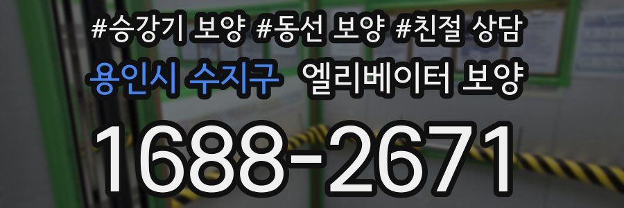 용인시 수지구 엘리베이터 보양