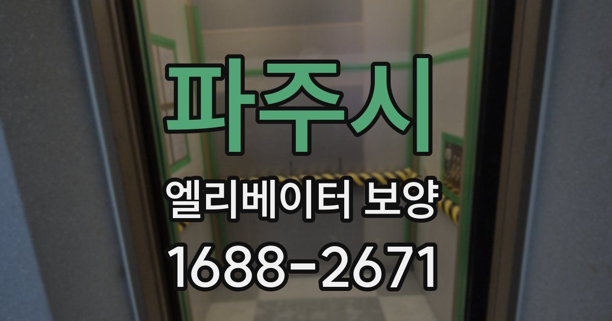 파주시 엘리베이터 보양