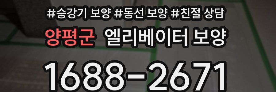 양평군 엘리베이터 보양