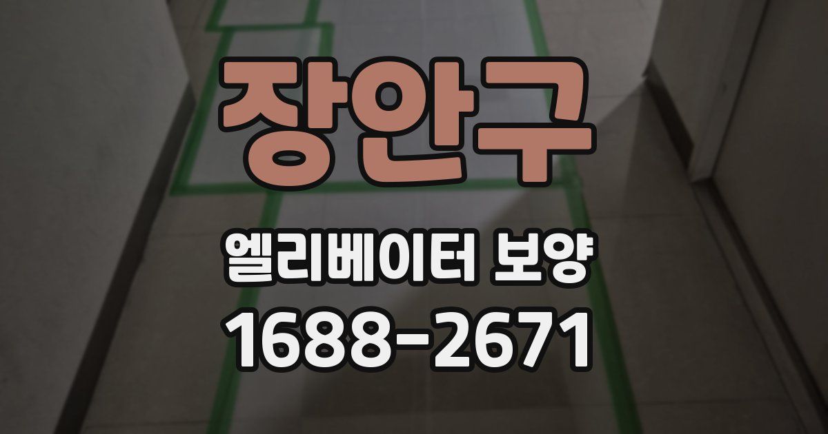 장안구 엘리베이터 보양
