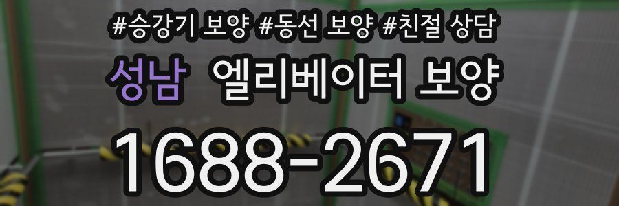 성남 엘리베이터 보양