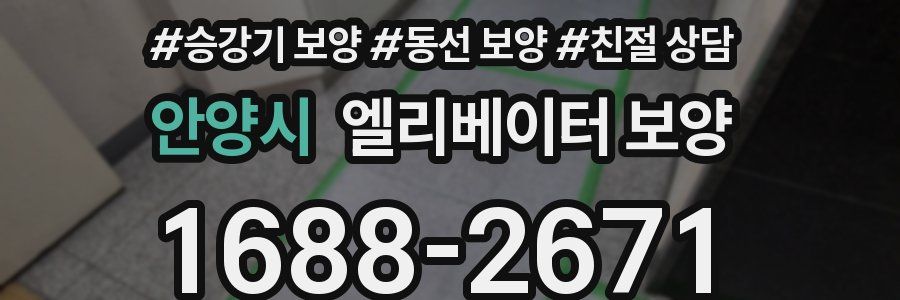 안양시 엘리베이터 보양