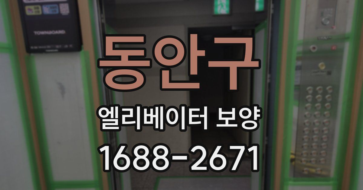 동안구 엘리베이터 보양