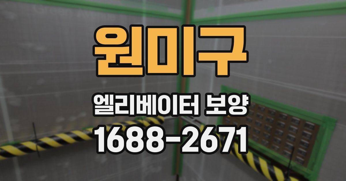 원미구 엘리베이터 보양