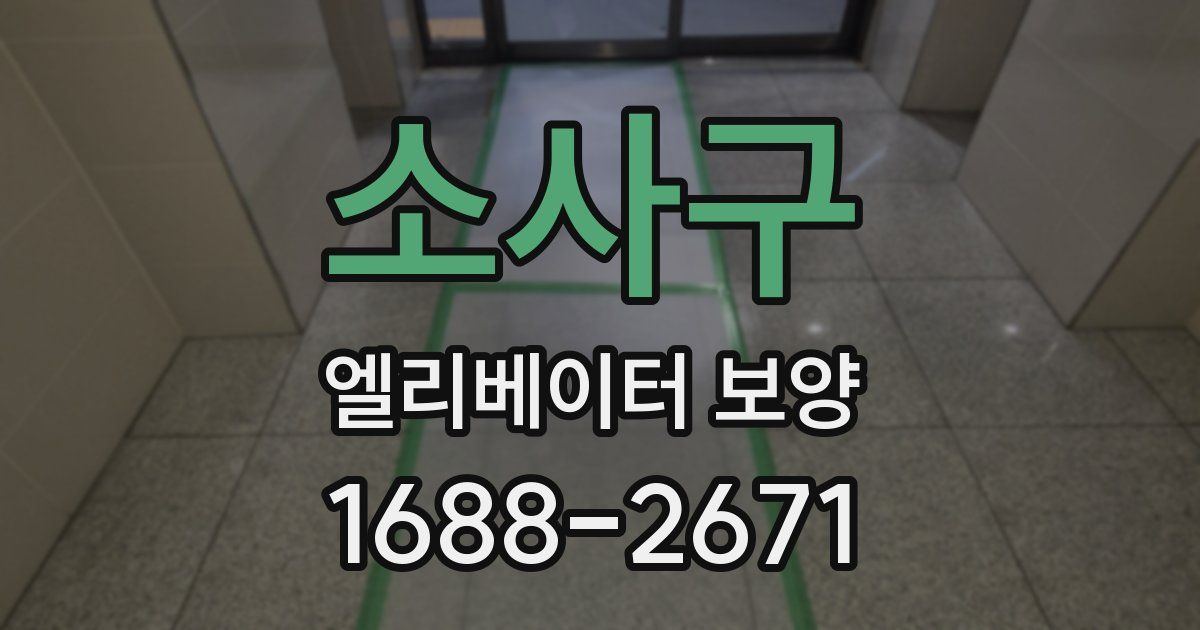 소사구 엘리베이터 보양