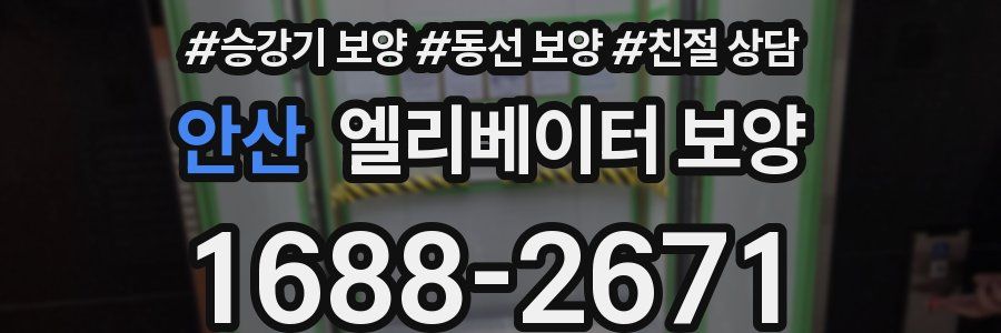 안산 엘리베이터 보양