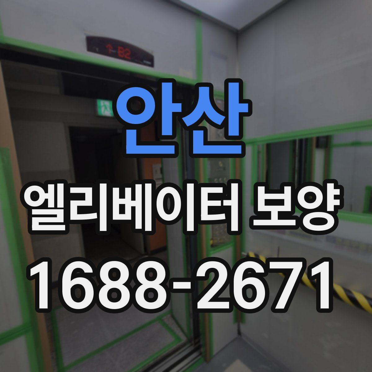 안산 엘리베이터 보양