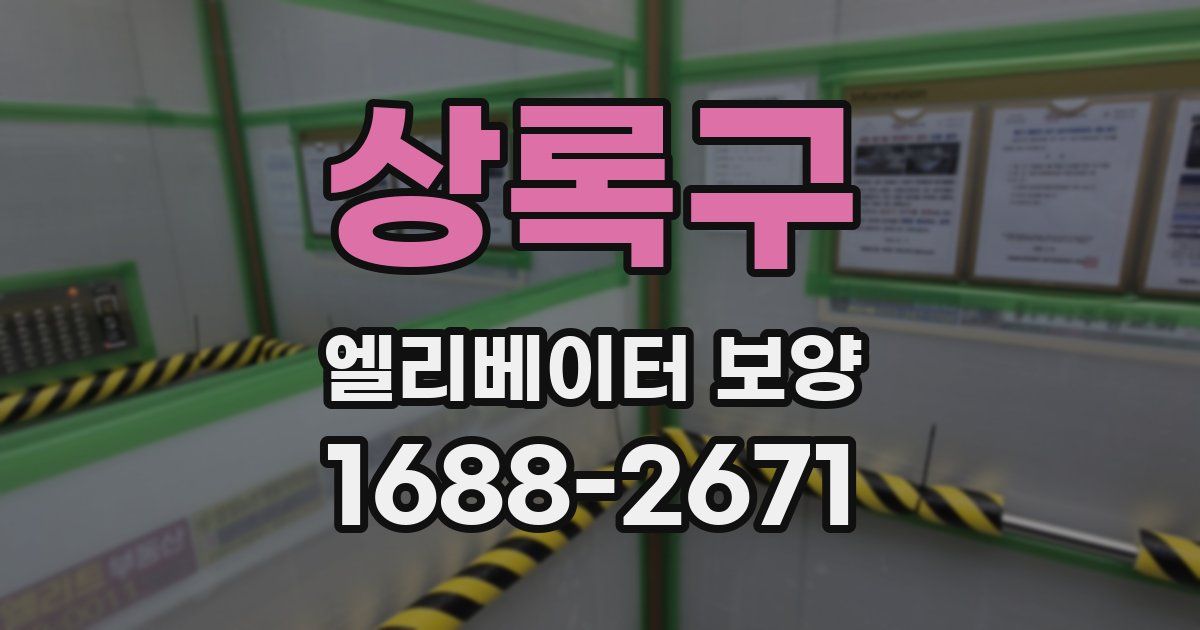 상록구 엘리베이터 보양