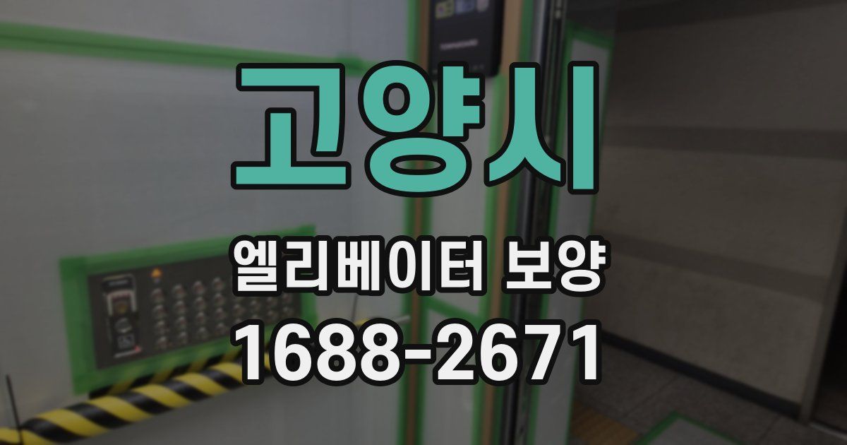 고양시 엘리베이터 보양