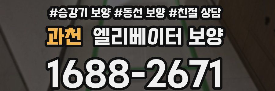 과천 엘리베이터 보양