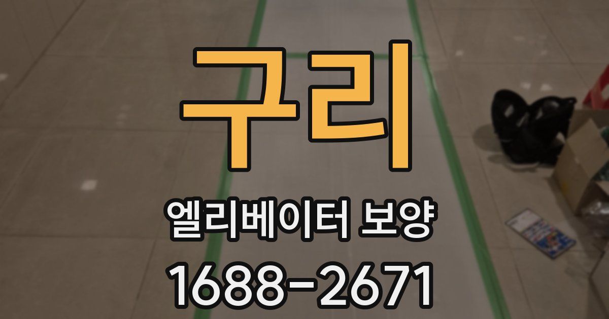 구리 엘리베이터 보양