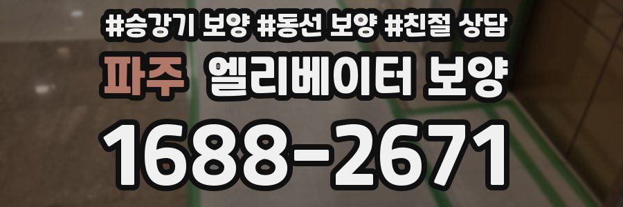파주 엘리베이터 보양