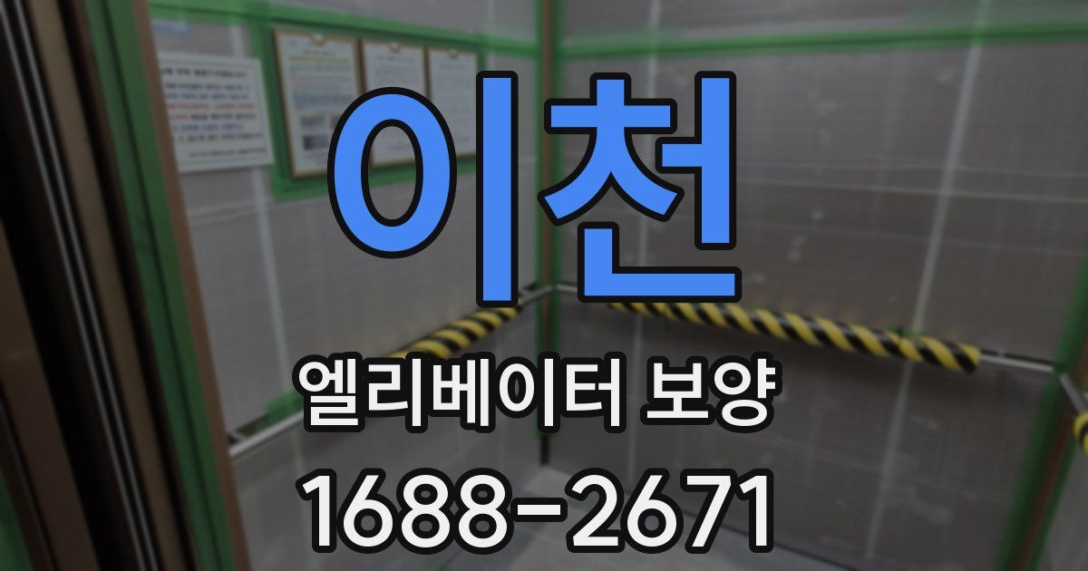 이천 엘리베이터 보양