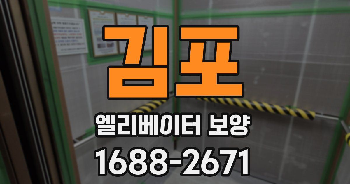 김포 엘리베이터 보양