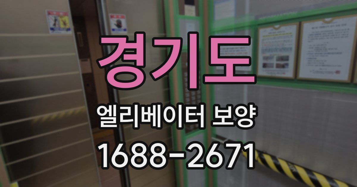 경기도 엘리베이터 보양