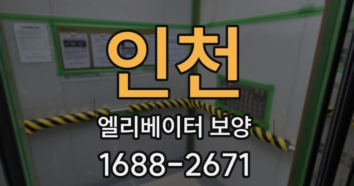인천 엘리베이터 보양
