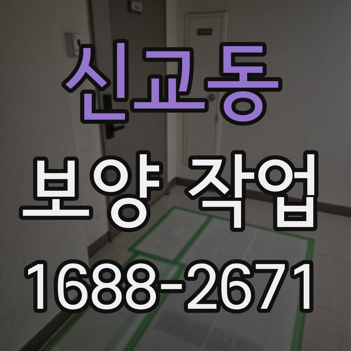 신교동 보양 작업