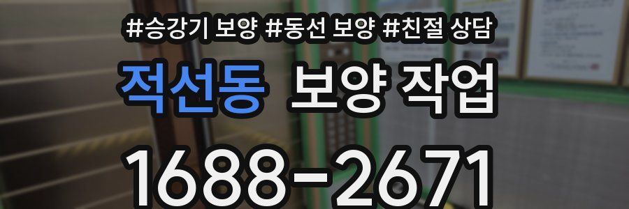 적선동 보양 작업