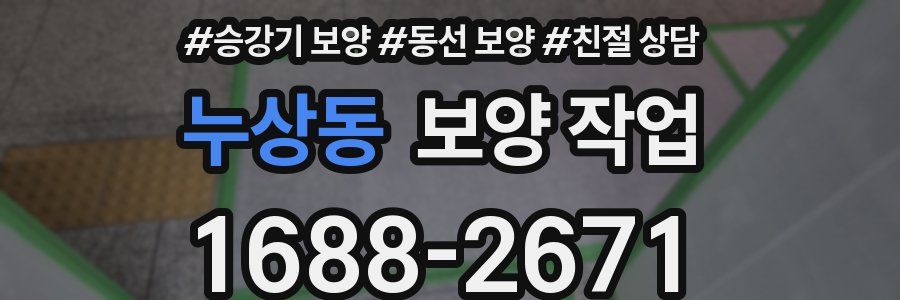 누상동 보양 작업