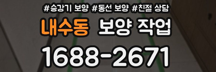 내수동 보양 작업