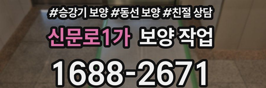 신문로1가 보양 작업