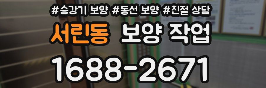 서린동 보양 작업