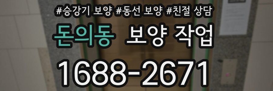 돈의동 보양 작업