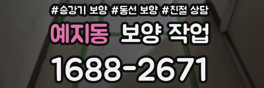 예지동 보양 작업
