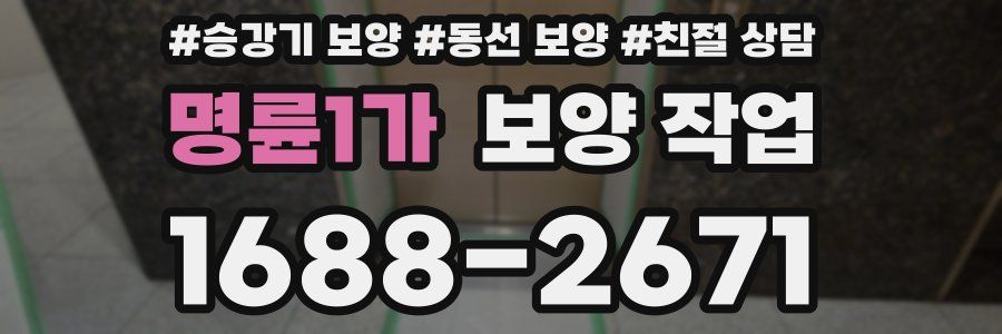 명륜1가 보양 작업