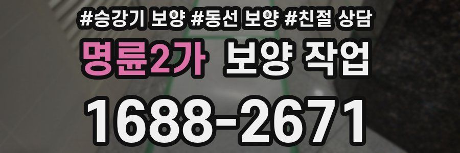 명륜2가 보양 작업