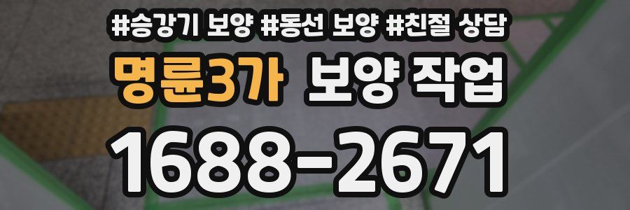 명륜3가 보양 작업