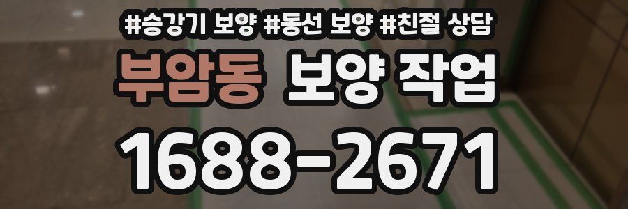 부암동 보양 작업