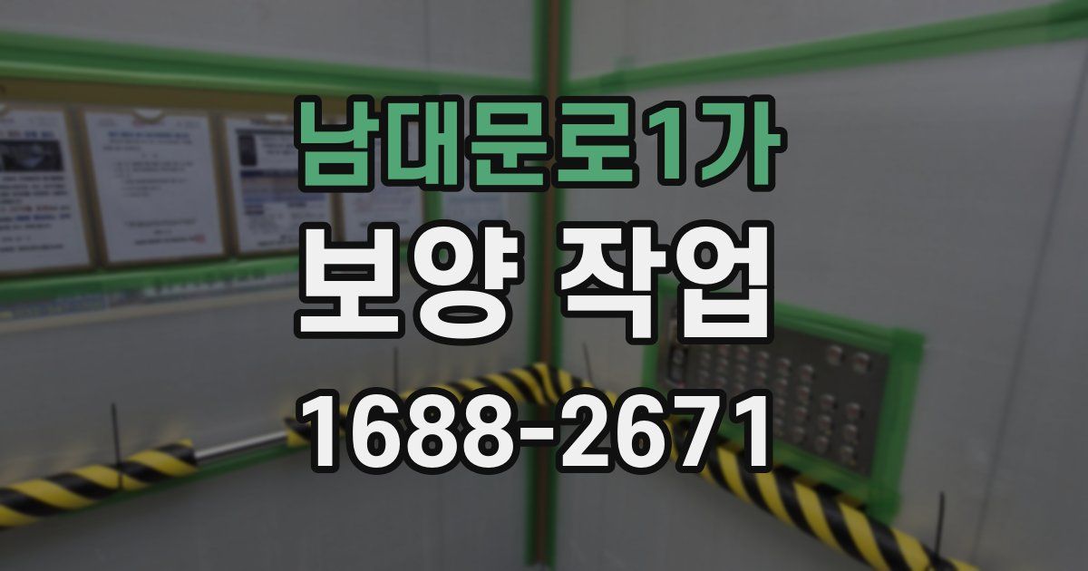 남대문로1가 보양 작업