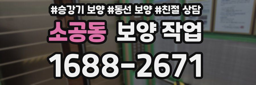 소공동 보양 작업