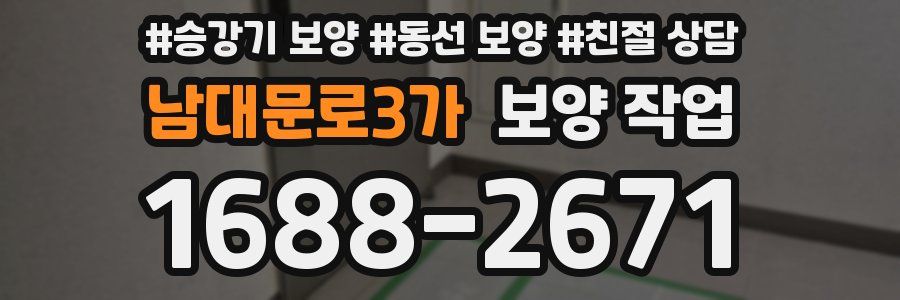 남대문로3가 보양 작업