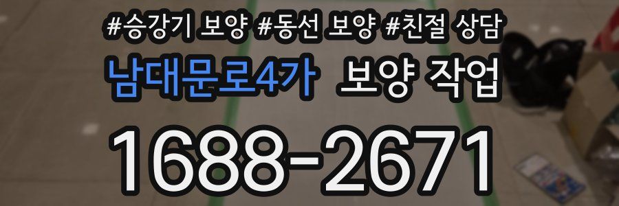 남대문로4가 보양 작업