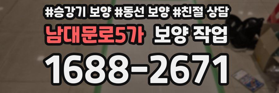 남대문로5가 보양 작업
