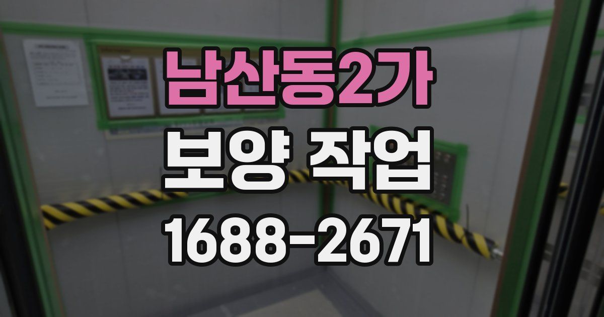 남산동2가 보양 작업