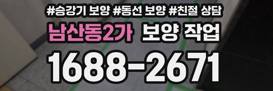 남산동2가 보양 작업