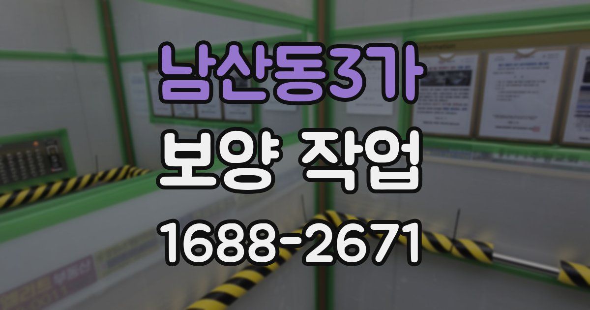 남산동3가 보양 작업