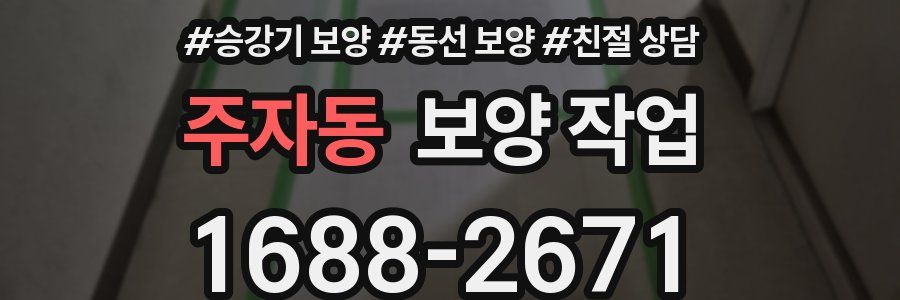 주자동 보양 작업