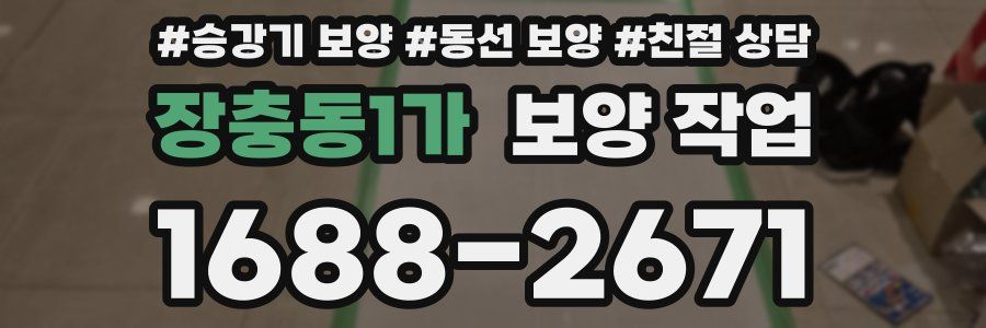 장충동1가 보양 작업