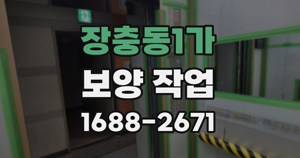 장충동1가 보양 작업
