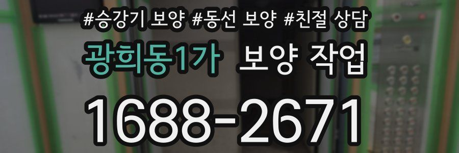 광희동1가 보양 작업