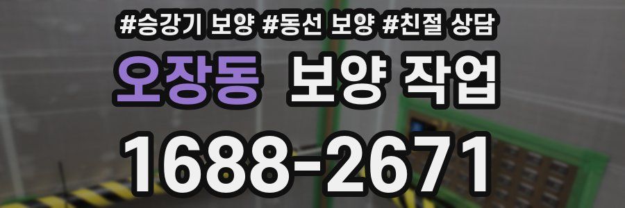 오장동 보양 작업