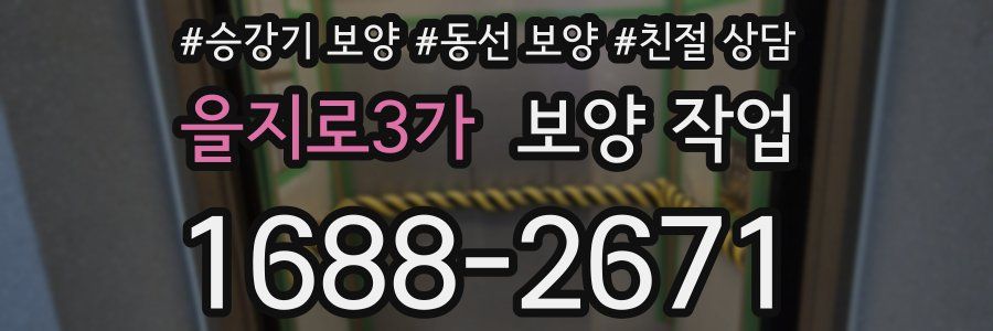 을지로3가 보양 작업
