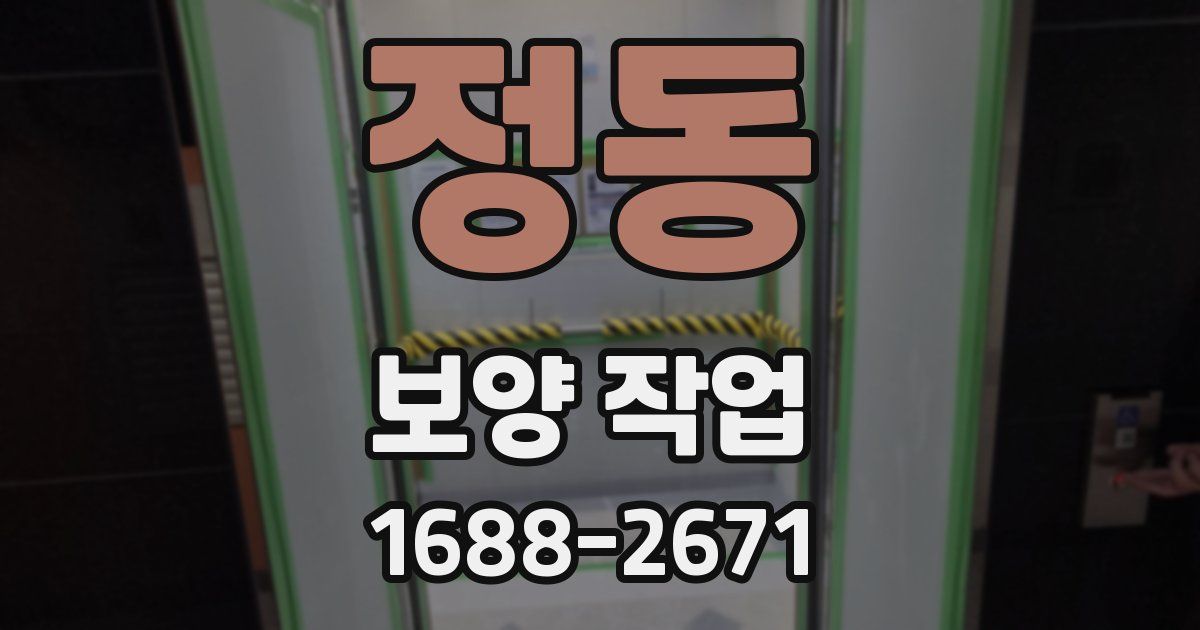 정동 보양 작업